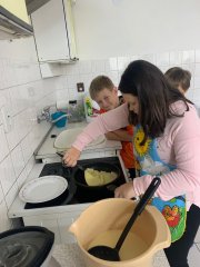 Pracovní činnosti v kuchyňce