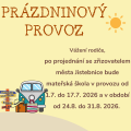 Prázdninový provoz